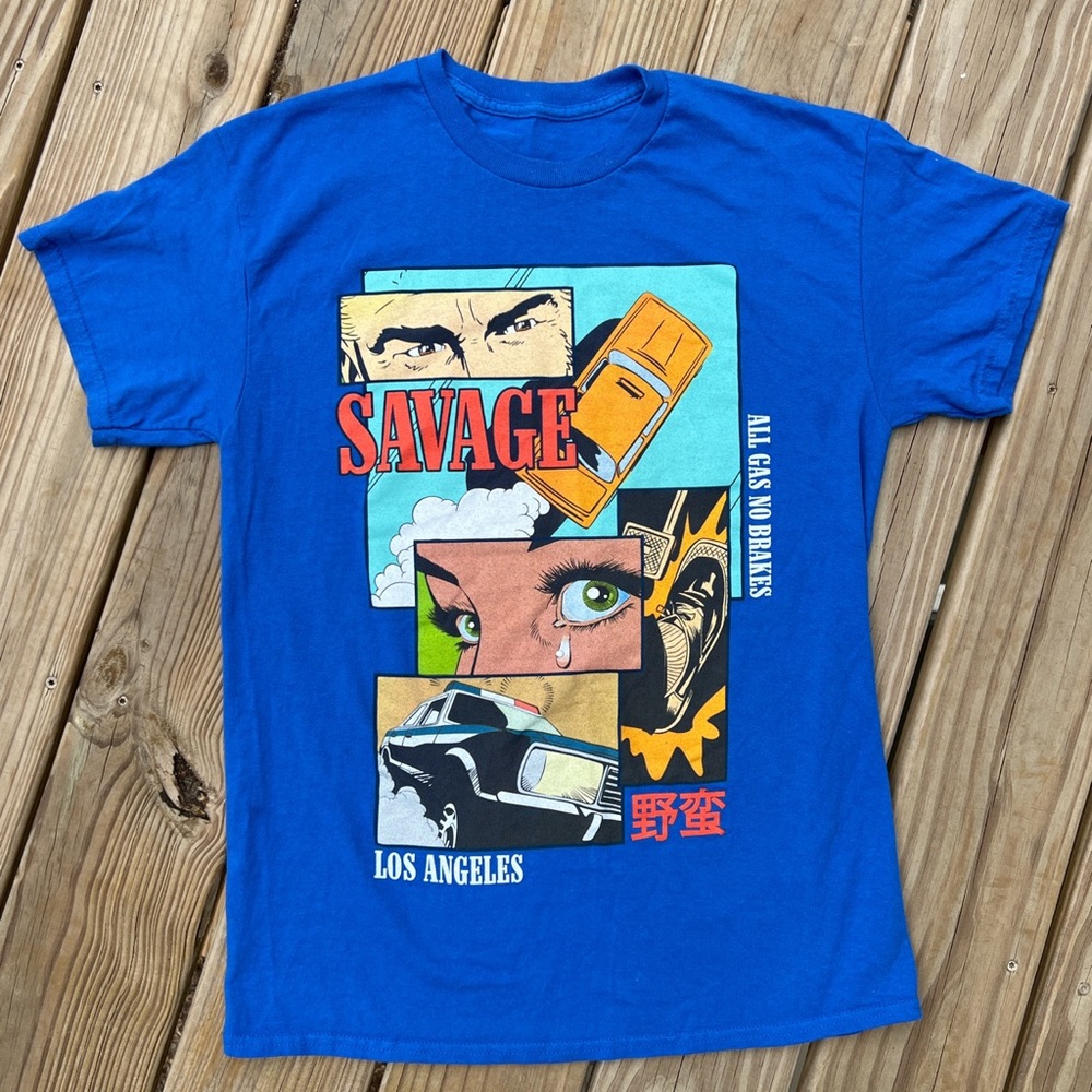 Savage Los Angeles Cowboy Bevop Graphic T size L